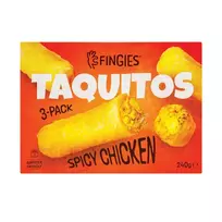 Šaldyti tortilijų suktinukai TAQUITOS su aštria vištiena, 3x80g