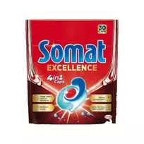 Indaplovių kapsulės "SOMAT Excellence 4in1" 30sk.
