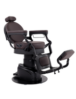 W Beauty barberio kėdė, elektra valdomas aukštis ir pakojis su atlošu Maxim 58-72cm juoda