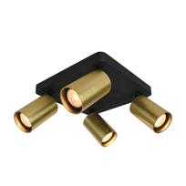 Kryptiniai Šviestuvai Nesto SPL-23436-4S-BK-BRSS
