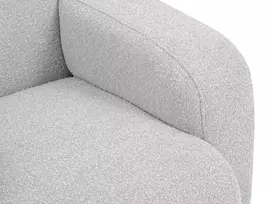 Boucle kampinė sofa - kairė, Molino, 6 sėdimos vietos, 315x250x72, šviesiai pilka