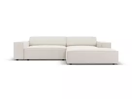 Modulinė kampinė sofa - dešinė, Jodie, 3 vietų, 224x166x70, šviesiai smėlio spalvos