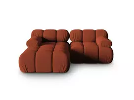 Modulinė kampinė sofa - kairė, Bellis, 3 sėdimos vietos, 188x155x70, plytų imitacija