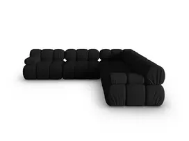 Kampinė sofa, Bellis, 5 vietų, 282x282x70, juoda
