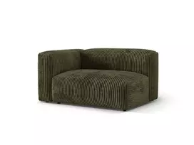 Modulinis kairinis, Martina, 1 sėdynė, 160x106x75, samanų žalia