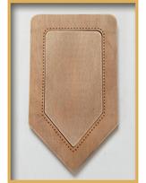 NeoCraft rankų darbo medinis rėmelis kryželiui Flag — riešutinis 9,5×19 cm