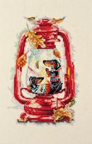 Abris Art siuvinėjimo kryželiu komplektas „Spalio šiluma“, 14 ct (16×24 cm)