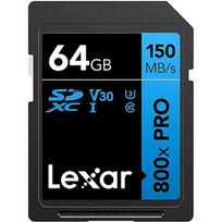 Lexar 800x, SDXC 64GB, UHS-I, U3, V30 LSD0800P064G-BNNNG