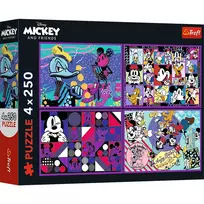 Puzzle 4x250 elements Mickey Mouse