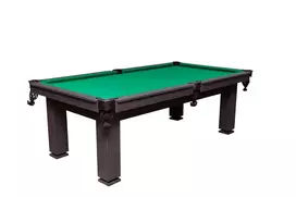 Biliardo stalas Fort 7' pėdų (230x130cm) žalias audinys, su komplektacija