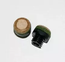 Biliardo lazdos antgalis Greenline plast. įsukamas, 12mm, 100vnt.
