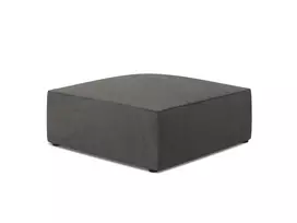 Pufas, Ruby, 1 sėdynė, 93x93x40, tamsiai pilka