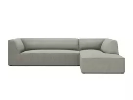 Modulinė kampinė sofa - dešinė, Ruby, 4 sėdimos vietos, 273x180x69, šviesiai pilka