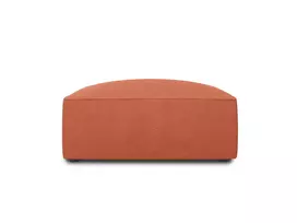 Pufas, Ruby, 1 sėdynė, 93x93x40, Koralų spalvos