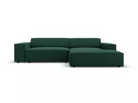 Modulinė kampinė sofa - dešinė, Jodie, 3 vietų, 224x166x70, žalia