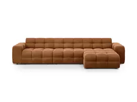 Velvet kampinė sofa - dešinė, Kendal, 5 vietų, 357x173x79, Camelot