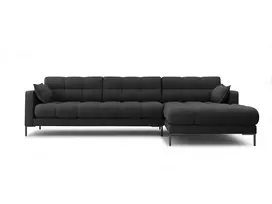 Kampinė Sofa - dešinė, Mamaia, 5 vietų, 293x185x75, tamsiai pilka