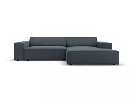 Modulinė kampinė sofa - dešinė, Jodie, 3 vietų, 224x166x70, mėlyna