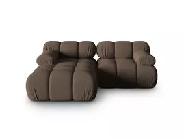 Modulinė kampinė sofa - kairė, Bellis, 3 vietų, 188x155x70, ruda