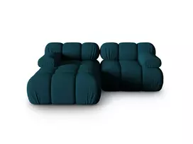 Modulinė kampinė sofa - kairė, Bellis, 3 vietų, 188x155x70, tamsiai mėlyna