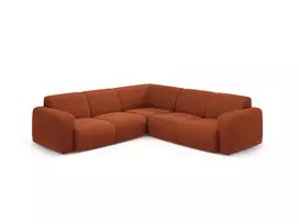 Kampinė sofa, Molino, 5 vietų, 252x252x75, terakota