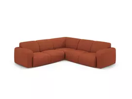 Kampinė sofa, Molino, 5 vietų, 252x252x75, oranžinė