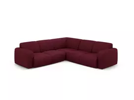 Kampinė sofa, Molino, 5 vietų, 252x252x75, bordo spalvos