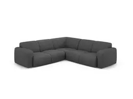 Kampinė sofa, Molino, 5 vietų, 252x252x75, tamsiai pilka