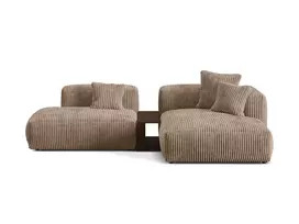 Modulinė kampinė sofa - dešinė, Martina, 2 sėdimos vietos, 285x176x75, Acorn