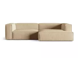 Modulinė kampinė sofa - dešinė, Nuria, 4 sėdimos vietos, 147x292x72, ruda