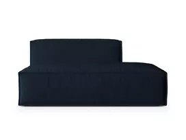 Dešinės pusės modulinė sofa, Nuria, 3 vietų, 110x165x72, tamsiai mėlyna