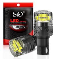 2 vnt. T15 W16W LED lemputės Canbus Automobilių lemputės 2400LM 10SMD 2835 lustai 912 921 su lęšiu Be klaidų Galinė atsarginė atbulinės eigos lemputė Automobilio lemputė 6000K Balta 12V T15 W16W 912 921