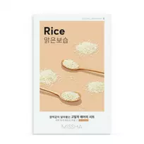 MISSHA Airy Fit Sheet Mask Rice lakštinė veido kaukė su ryžių ekstraktu 19 g