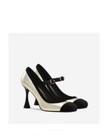 Mary Jane female 2025 spring and autumn new square head word with splicing thin heel small fragrant wind shallow mouth high heels single shoes 35