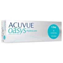Acuvue Oasys 1-DAY kontaktiniai lęšiai su HydraLuxe, BC 8.5, 30 vnt. -1.00