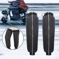2 pakuotės šilti žieminiai kelių pagalvėlės kojų šildytuvai su užtrauktuku elastingomis rankovėmis vyrams, moterims 70cm