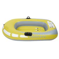 Yellow PVC Inflatable One Person Rowing Air Boat Fishing Drifting Diving Tool balta