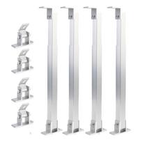 2 Set Solar Panel Tilt Mount Bracket Aluminum Alloy 15 to 30 degrees  Adjustable Solar Panel Mounting Bracket for RVs