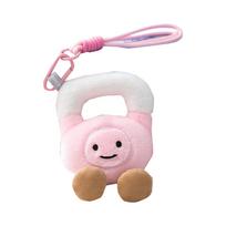 Soft Barbell Dumbbell Kettlebell Plush Toy for Home Gym Theme Office Stress Relief Lightweight Fluffy Keychain Pendant 2
