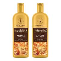 Indulekha Bringha Shampoo Hair Fall Control And Growth Pack Of 2 340ml Each Nourishing Ayurvedic Cleanser For Stronger Thicker Shiny Hair