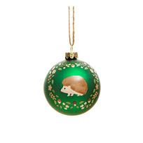 Iš stiklo rankų darbo Kalėdų eglutės žaisliukai ø 6 cm Woodland Hedgehog – Sass & Belle