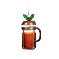 Iš stiklo rankų darbo eglutės papuošimas ø 5,5 cm Christmas Cafetiere – Sass & Belle