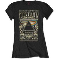 Pink Floyd Ladies Slim Fit T-Shirt: Carnegie Hall Poster OFFICIAL NEW M