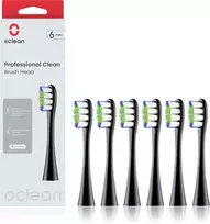 Oclean P1C5 B06 Professional Clean Dantų šepetėlio antgaliai, juodas 6 vnt.