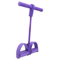 2 vamzdžių kojų pedalas traukimo virvė elastinis kojų tempiklis atsilenkimų pilvo fitneso treniruoklis(Violetinė ) violetinė