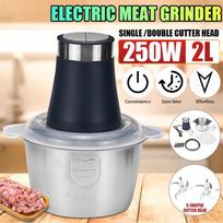 250W 2L Mincer Food Processor 304 Stainless Steel Electric Chopper Meat Grinder Slicer Vegetable Food Chopper Meat Slicer Machine Type 1