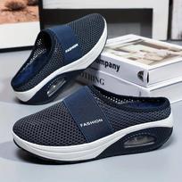 Madingi moteriški sportbačiai su oro pagalvėle, įsispiriami, ortopediniai platforminiai batai moterims, tinklelio, lengvi, pleištuoti moteriški sportbačiai Zapatos De Mujer 35 rožinė