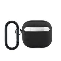 Lacoste Petit Pique Croc Logo Patch dėklas skirtas AirPods 4 juodos spalvos