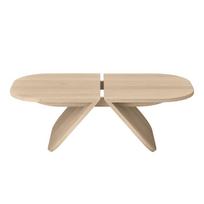 Natūralios spalvos iš ąžuolo masyvo kavos staliukas 54x100 cm Avio – Blomus