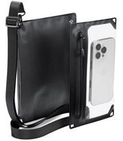 Juodas vandeniui atsparus dėklas "Spigen A640 Universal Waterproof Case Crossbag"